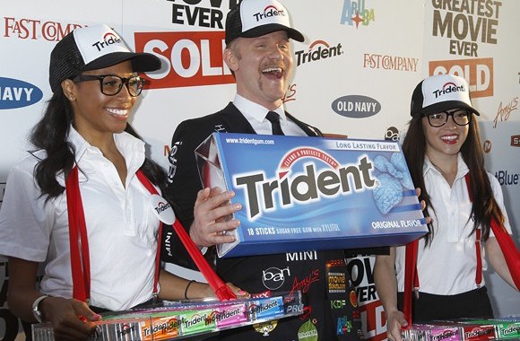 Morganas Spurlockas (centre)