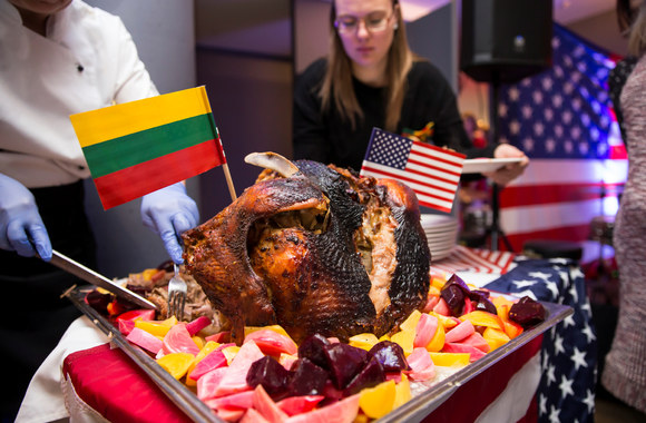 Padėkos dienos minėjimo akimirka