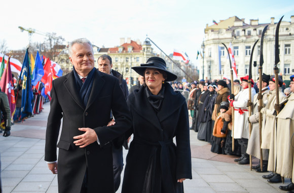 Gitanas Nausėda laidotuvių ceremonijoje pagerbė 1863-1864 m. sukilimo vadus ir dalyvius / R. Dačkaus nuotr.