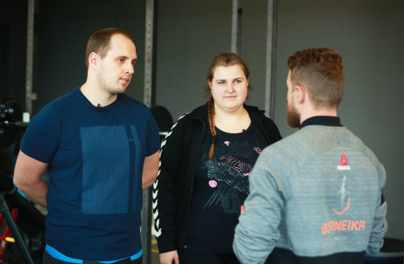 Projekto „Lieknėjame dviese“ dalyviai