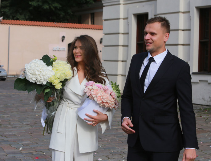 Giedrius Kurtinaitis ir Erika Nauburaitytė / Aliaus Koroliovo nuotr.

