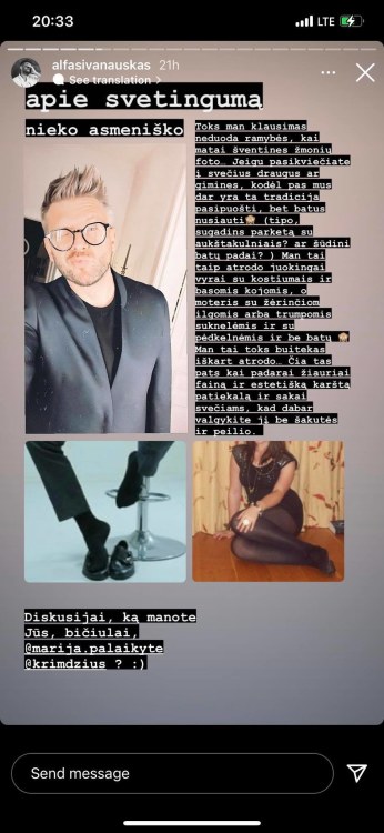 Alfo Ivanausko „Instagram“ įrašas / Ekrano nuotr.