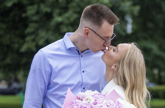 Krepšininkas Arnoldas Kulboka su žmona Gitana / Ernestos Čičiurkaitės / 15min nuotr.