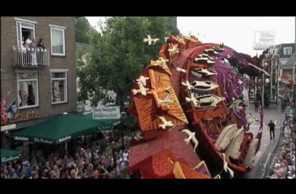 VIDEO kadras: Gėlių paradas Olandijoje