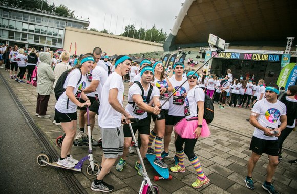 „The Color Run“ bėgimas Vingio parke