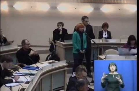 VIDEO kadras: Irena Matijošaitienė Kauno miesto taryboje