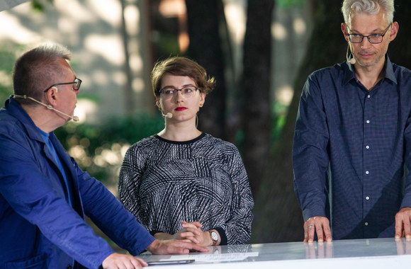 Literatūros festivalio „Open Books“ iniciatyva surengta diskusija apie Vilniaus įvaizdį/Pauliaus Peleckio/„ŽMONĖS Foto“ nuotr.