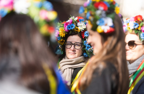 Solidarumo su Ukrainos moterimis akcija Vilniuje / Gretos Skaraitienės nuotr.