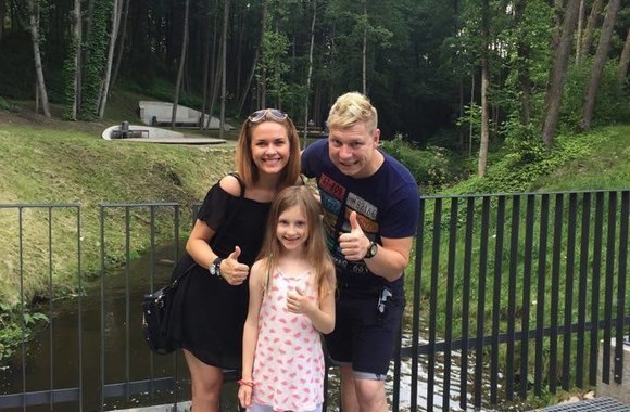 Gediminas Nadtočis-Natas su šeima