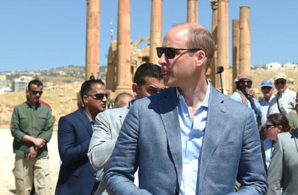 Princas Williamas viešėjo Jordanijoje