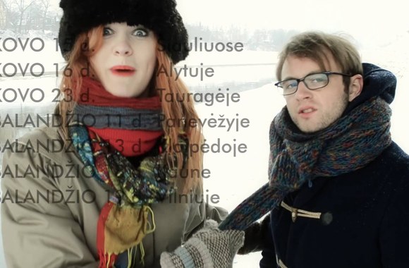 VIDEO kadras: „Liūdnų slibinų“ turo „Pavasaris be jokių Ė“ reklaminis video