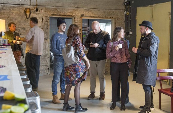 Spaudos konferencijos akimirka