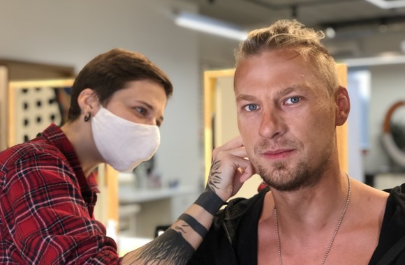 J.Lapatinsko vaizdo klipo filmavimo užkulisiai / Lauros Žilionytės nuotr.