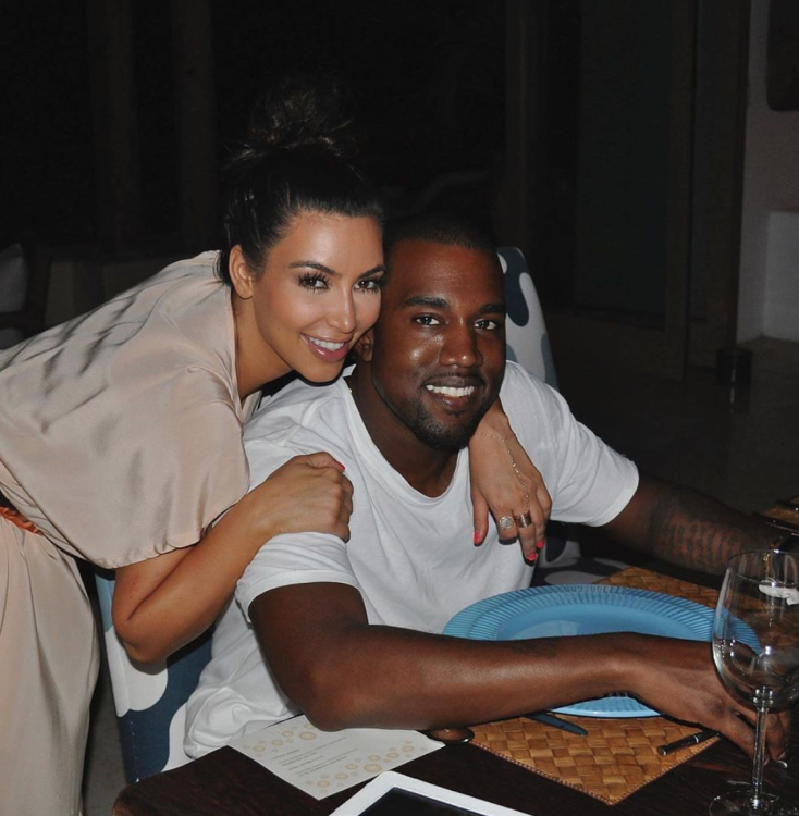 Kim Kardashian ir Kanye Westas / Socialinių tinklų nuotr.
