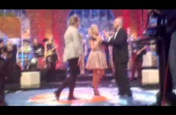 VIDEO kadras: A. Valinsko ir sambo čempionės Santos Pakenytės akistata 