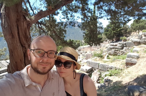 Aktorė Elzė Gudavičiūtė su vyru Aidu Puskunigiu/ Asmeninio albumo nuotr.