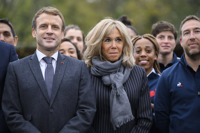 Emmanuelis Macron ir Brigitte Macron nuotr.

