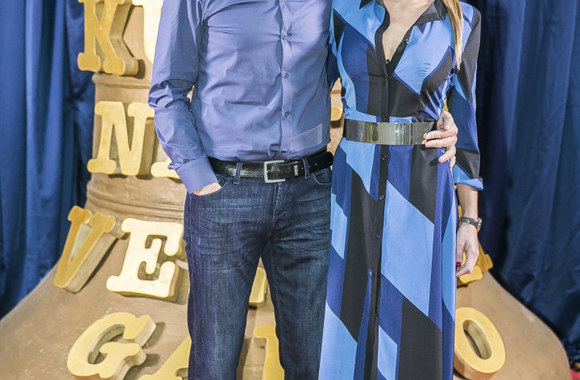 Rolandas Skaisgirys su žmona Vaida