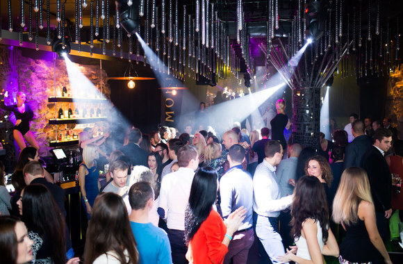 Vakarėlio klube „Mojo Lounge“ Vilniuje akimirka