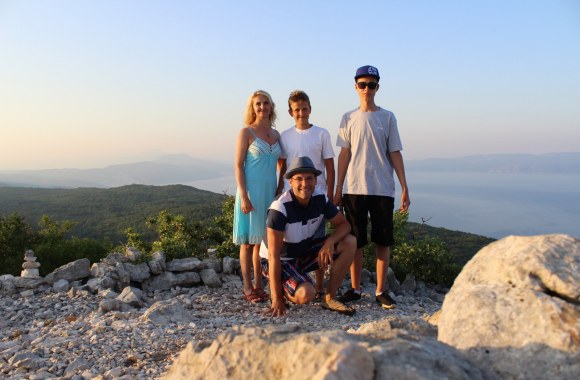 Rolandas Vilkončius su šeima