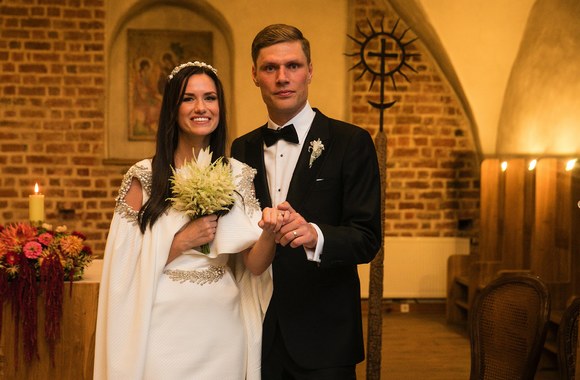 Mariaus Žaliūko ir Noros Sudarytės vestuvių akimirka