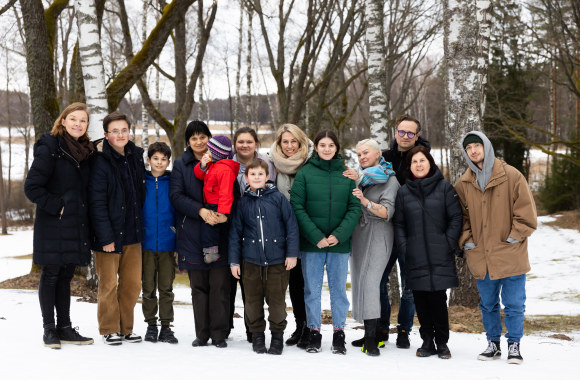 Agnės Grigaliūnienės susitikimas su ukrainiečių šeima / Mikos Savičiūtės nuotr.