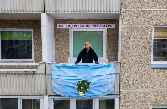 Gražinos Baikštytės balkonas / Ado Vasiliausko nuotr.