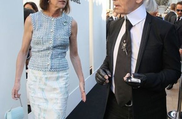 Hanoverio princesė Caroline ir dizaineris Karlas Lagerfeldas