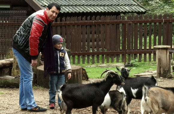 Rytis Cicinas su sūnumi Adu