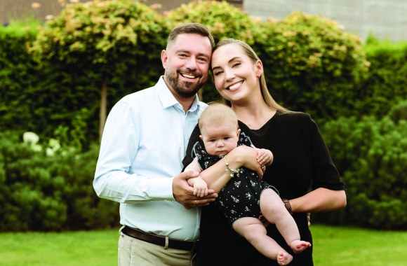 Medeina Andriulienė ir Liudvikas Andriulis su dukra Ana / Akvilės Razauskienės nuotr.