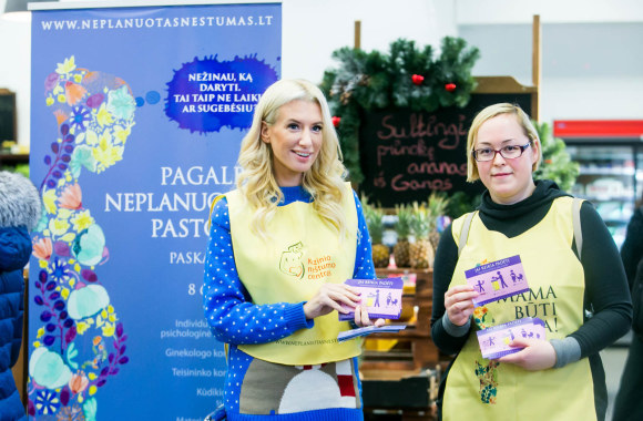 Akcijos „Neplanuotas nėštumas“ akimirka