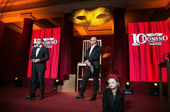 Apdovanojimų akimirka  