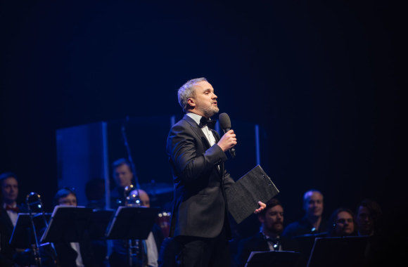 Naujametinio koncerto akimirka