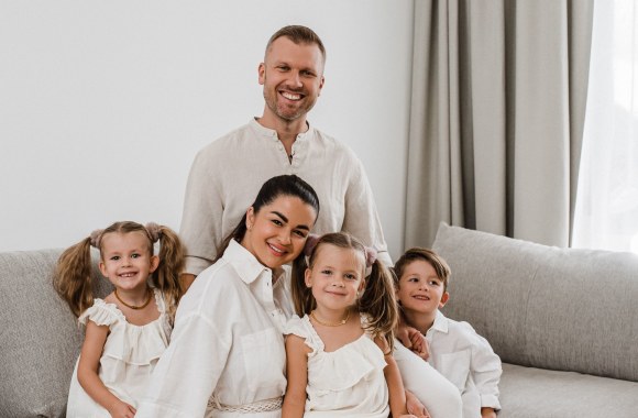 Simonos ir Mindaugo Lipnių trynukų gimtadienis / Gabrielės Švirinės nuotr.