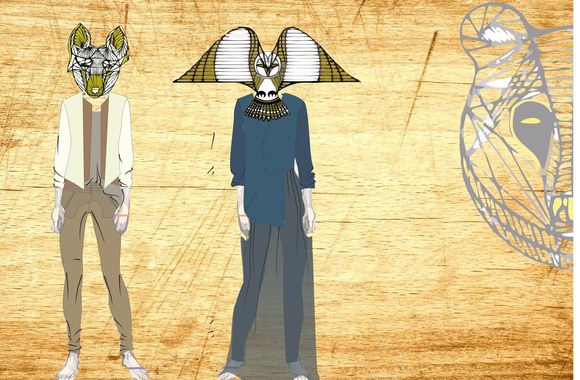 Justinos Snøw eskizas