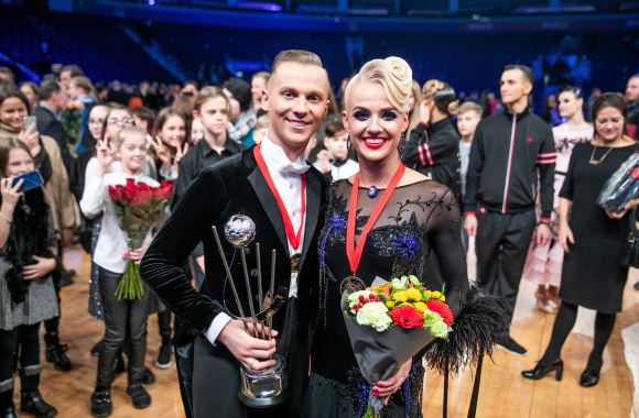 Pasaulio standartinių šokių čempionai Ieva Žukauskaitė-Sodeikienė ir Evaldas Sodeika/Irmanto Gelūno/„Žmonės Foto“ nuotr.