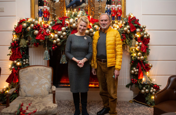 Viešbučio „Kempinski“ eglės įžiebimas/Gretos Skaraitienės/„ŽMONĖS Foto“ nuotr.