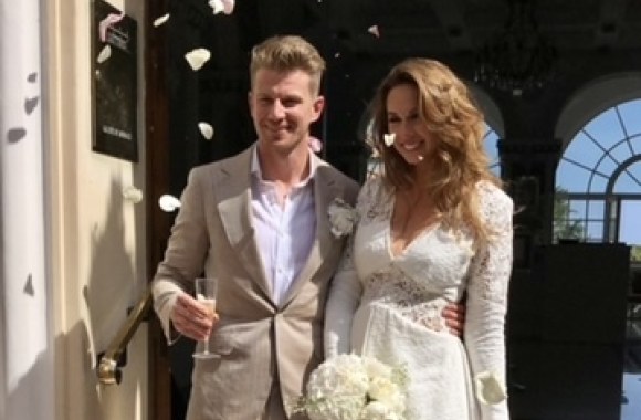  Eglė Ruškytė ir Nico Hülkenbergas / Asmeninio albumo nuotr.