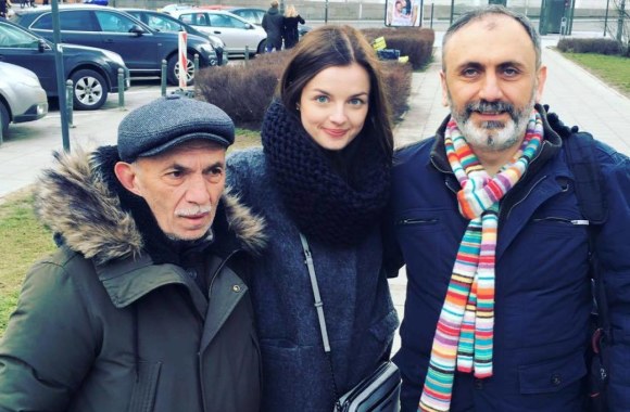 Gabrielė Martirosianaitė su seneliu Akilesu ir dėde