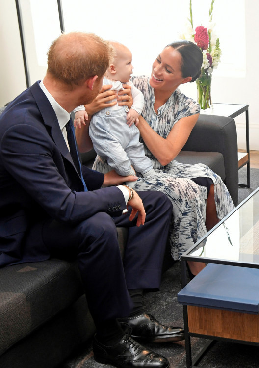 Meghan Markle ir princas Harry su sūnumi Archie PAR/ SCANPIX nuotr.