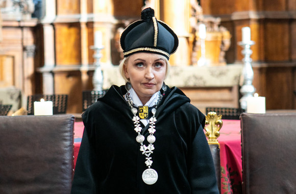 Vilniaus dailės akademijos rektore inauguruota Ieva Skauronė / Pauliaus Peleckio / „ŽMONĖS Foto“ nuotr.