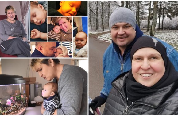 Laima Tamulytė-Stončė su vyru ir dukra