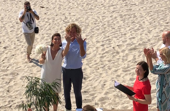 Lino Ivanausko-Linkaus ir Kristinos Valaitytės vestuvės / Asmeninio archyvo nuotr.