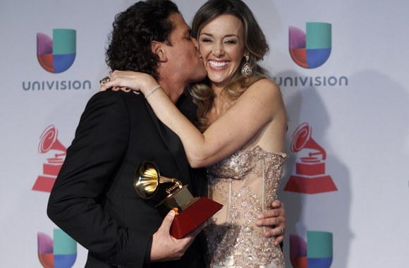 Carlosas Vivesas su žmona Claudia