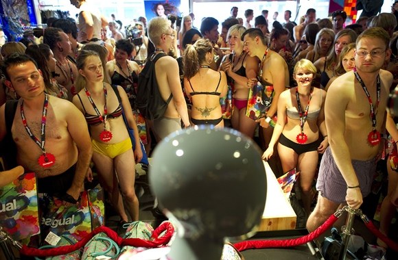 Išpardavimo akcijos akimirka