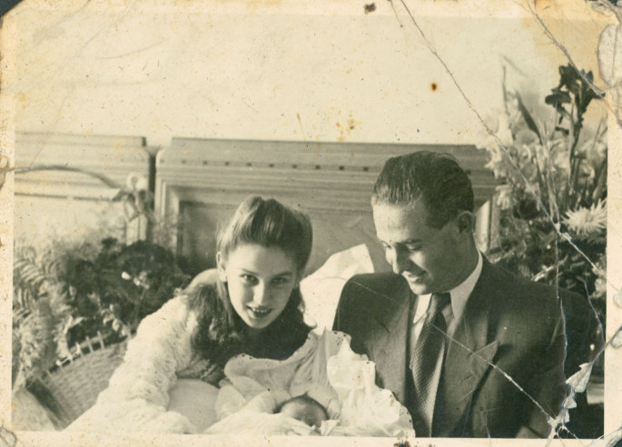 Edith ir Bela Eger su judviejų dukra Marriane 1947 metais