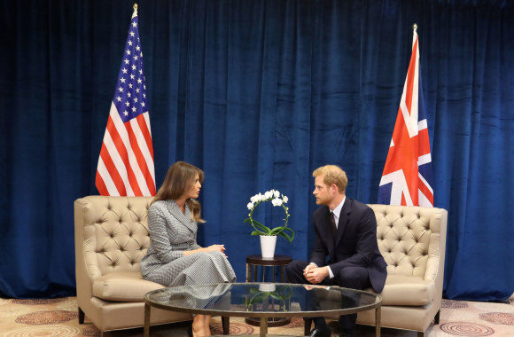 Melania Trump ir princas Harry