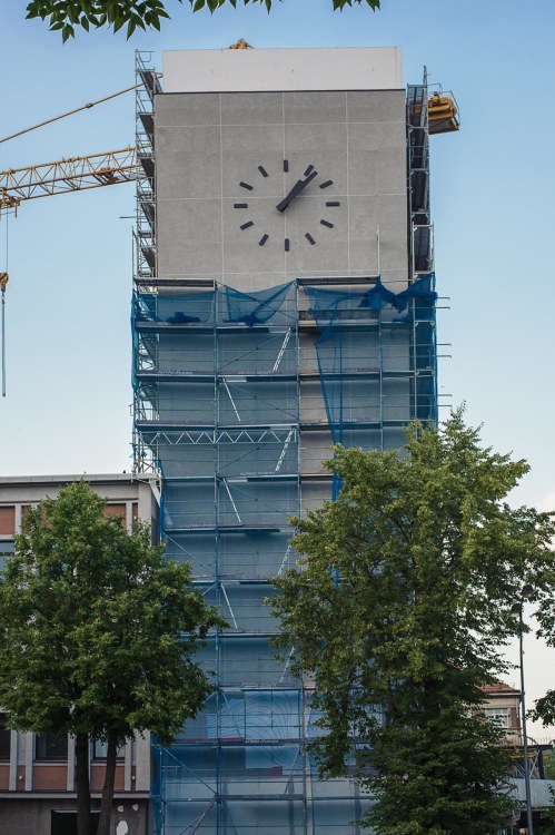 Muzikinio teatro bokšte įrengtas iš Prancūzijos atgabentas laikrodis / Olesios Kasabovos nuotr. 