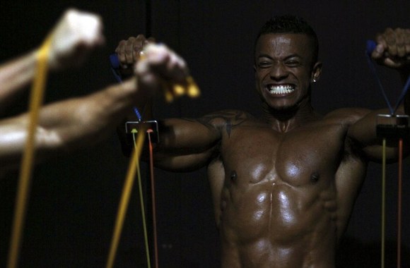 Fitneso čempionato akimirka