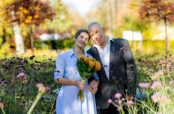 Poeto Georgijaus Jefremovo ir pedagogės Viktorijos Jasiulytės vestuvės / Gretos Skaraitienės nuotr.